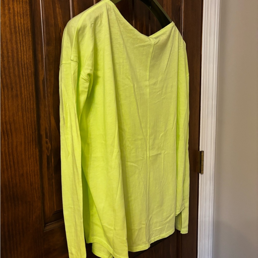 Abercrombie & Fitch Neon green Long Sleeve Tee
